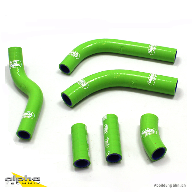 Kit de mangueras de silicona SAMCO SPORT diseño OEM verde para Kawasaki KX450F año de modelo 2016-2018