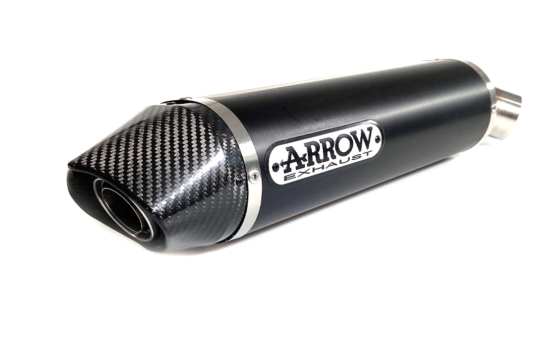 Escape ARROW INDY RACE para Honda CBR600RR 2013-2016, aluminio negro (Solo con tubo intermedio ARROW)