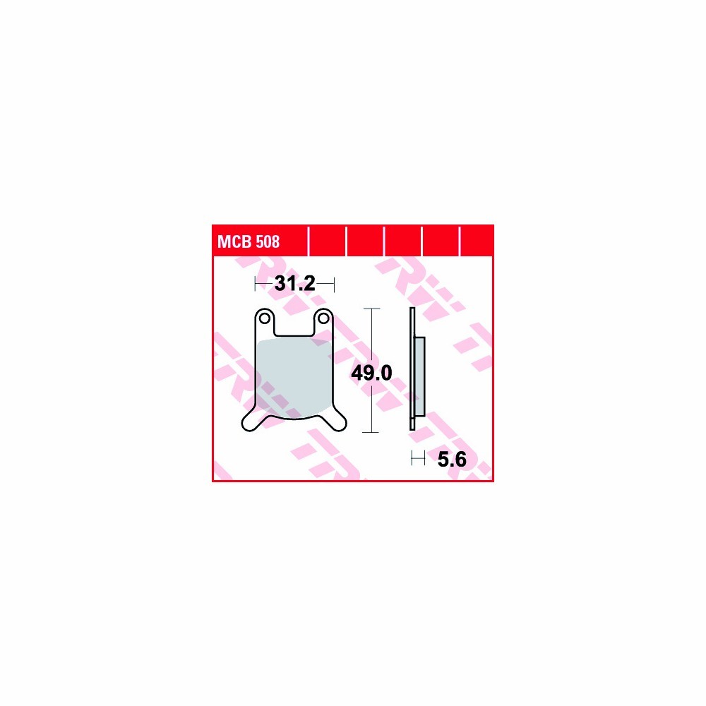 Juego de pastillas del freno TRW Allround MCB508 anterior, delanteroe
