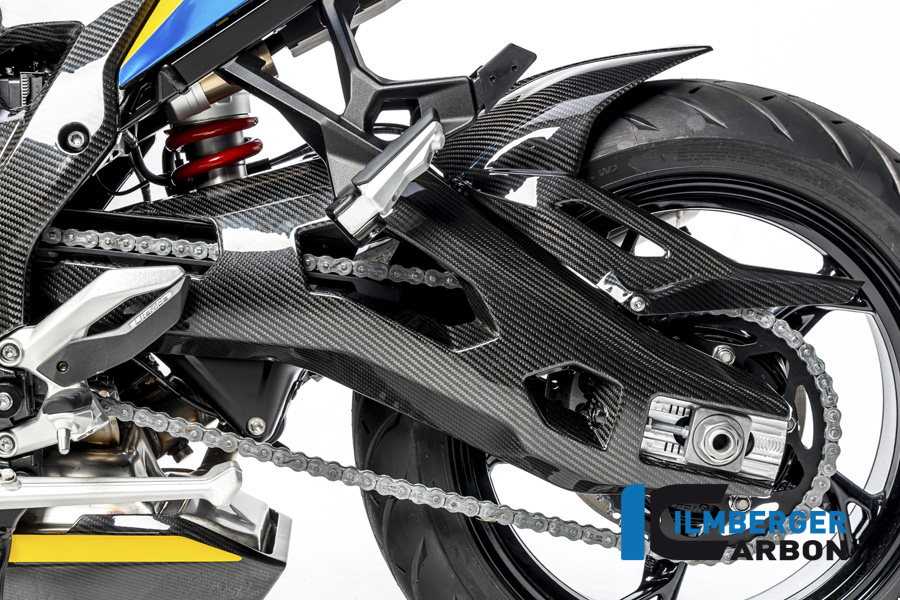 Cubierta de Basculante de Carbono Ilmberger lado izquierdo, brillante, BMW S1000XR 2020- M1000XR 2024-