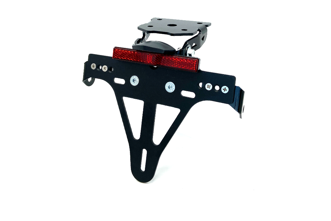 Soporte de matrícula alpha Technik para Kawasaki Z800; Tipo ZR800F, ZR800C, ZR800A, a partir del año de modelo 2013-