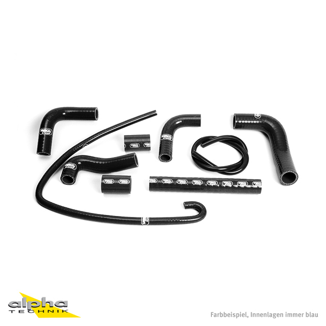 SAMCO SPORT Kit de mangueras de silicona negro para Ducati Monster año del modelo 2006-2009