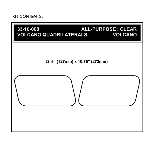 Stompgrip Traction Pads Universales Rectangulares transparentes para Honda ST1300, 2002-2012, XRV750 Africa Twin, 2000-2003 y Yamaha XT1200Z Super Tenere (Worldcrosser), 2012-2015