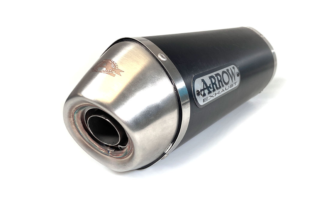 ARROW Escape RACE-TECH Aluminio con tapa de acero inoxidable para Honda CB500F 2019- / CBR500R 2019-