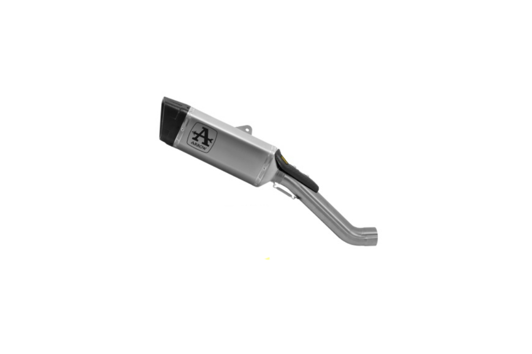 Escape de Competición ARROW PISTA con Tubo Intermedio de Acero Inoxidable para Aprilia RSV4 1100 Factory 2019-2020