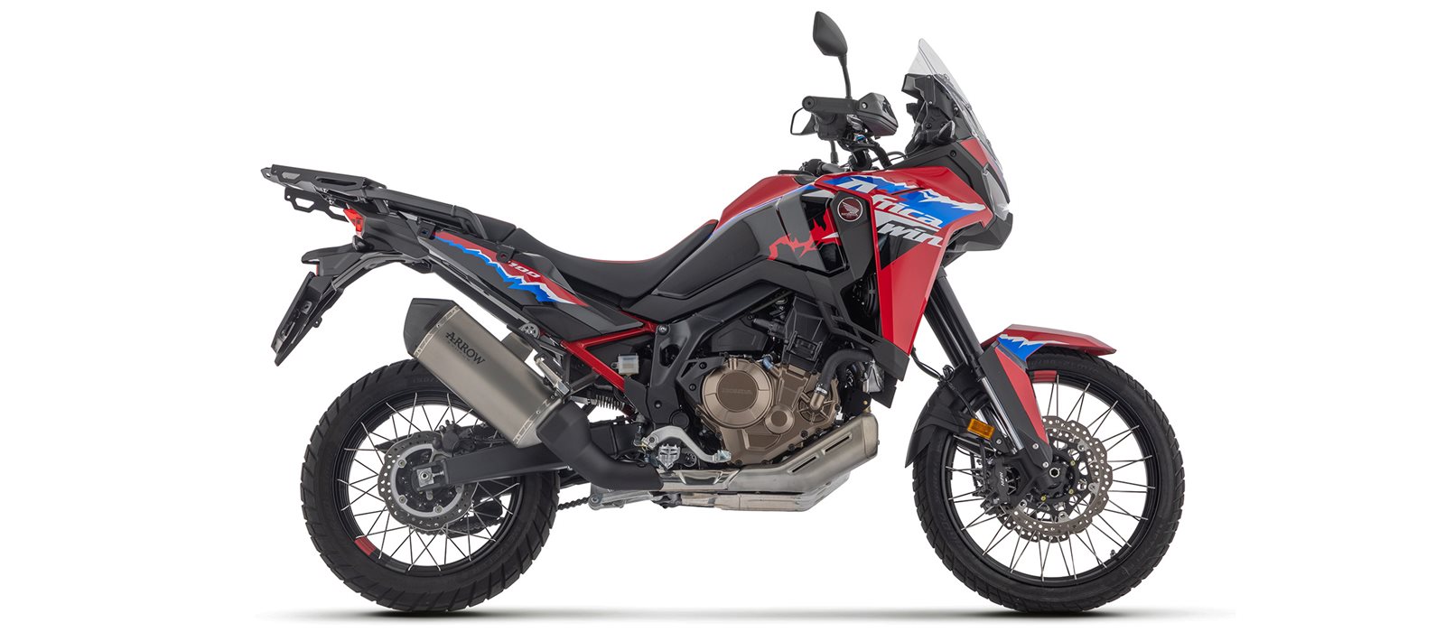 Escape ARROW SONORA para Honda CRF1100L Africa Twin 2024-, titanio y tapa final de carbono