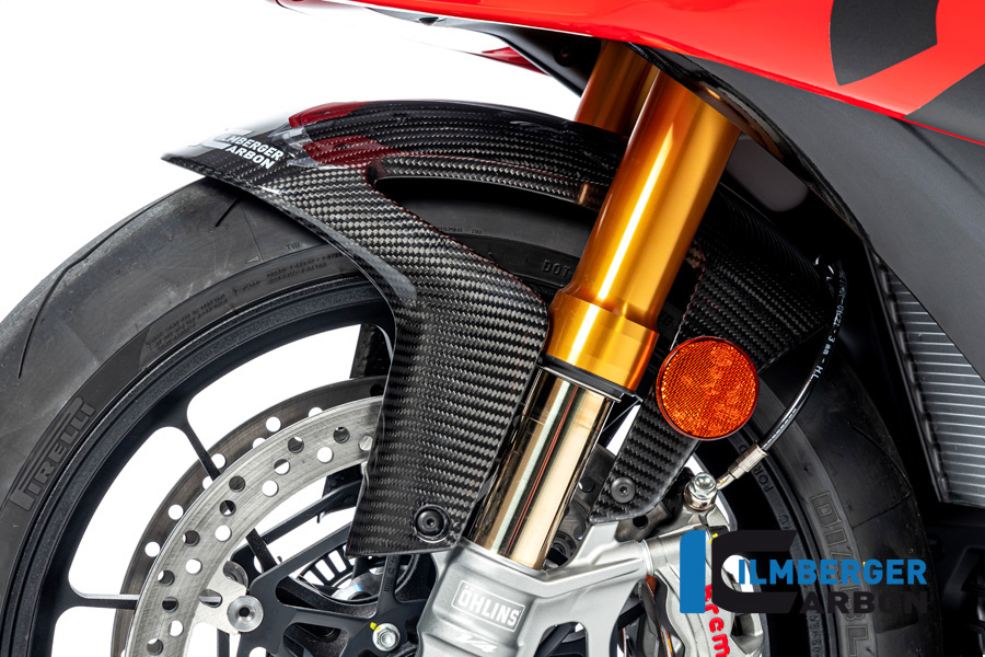 Guardabarros de carbono Ilmberger anterior, delanteroe brillo para Aprilia RSV4 / Tuono V4 2021-