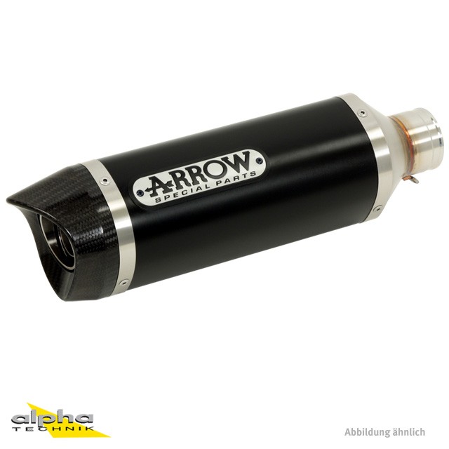 Escape ARROW DARK THUNDER para Suzuki GSX-R 600 / 750 modelos 2011-2016, Aluminio negro