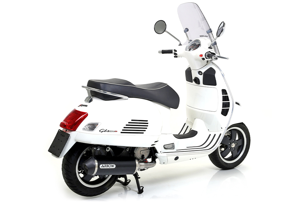 ARROW Escape DARK URBAN para Piaggio Vespa GTS125i / GTS300i 2008-2016