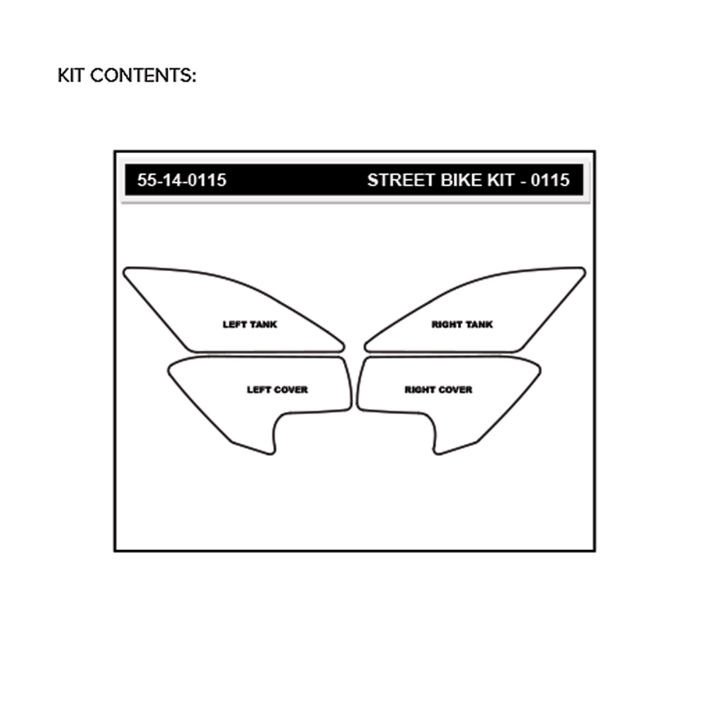 Stompgrip Traction Pads transparentes, para BMW S1000XR, 2014-2019