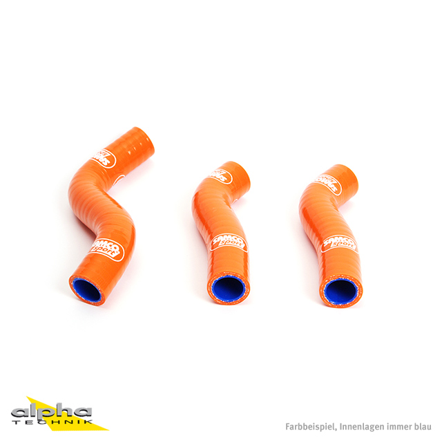 Kit de mangueras de silicona SAMCO SPORT naranja para KTM 250 SX-F año del modelo 2007-2010