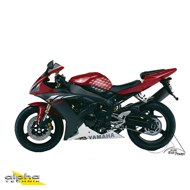 Stompgrip negro, Volcano, para Yamaha YZF-R1, 2002-03