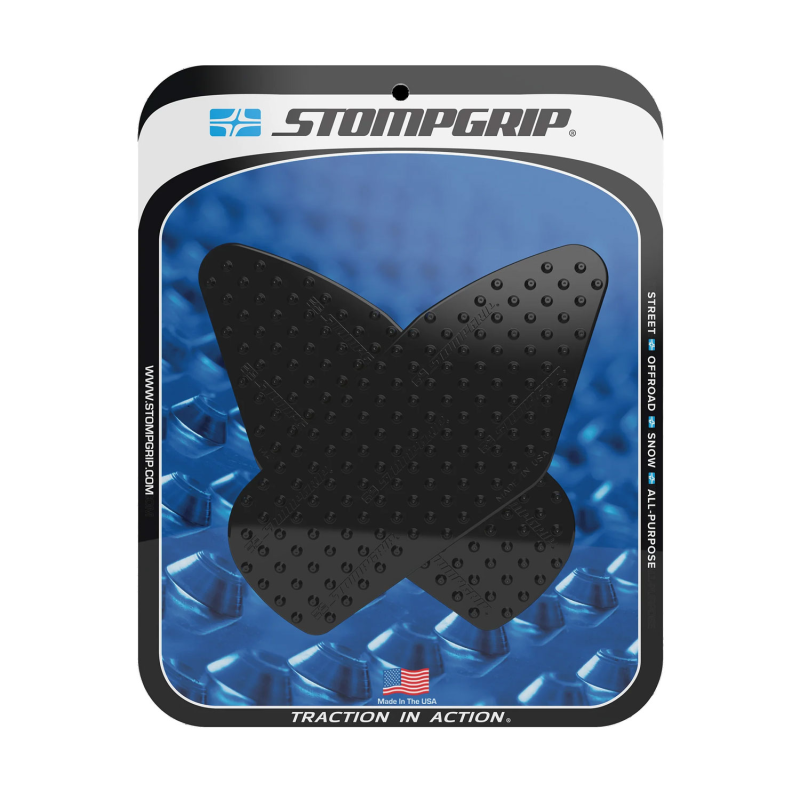 Almohadilla de tracción Stompgrip depósito de gasolina negra, Volcano, para Aprilia, RS 457 2024-2025