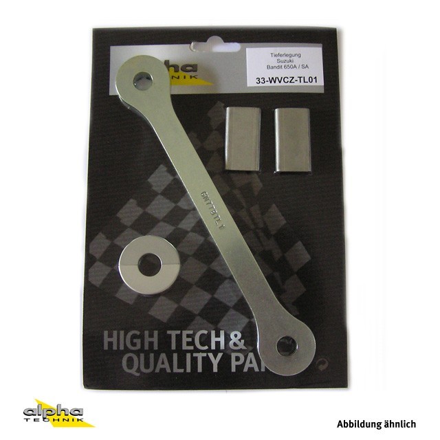 Kit de descenso alpha Technik de 40mm para Suzuki Bandit 650A, SA; Tipo WVCZ; Año del modelo 2009-