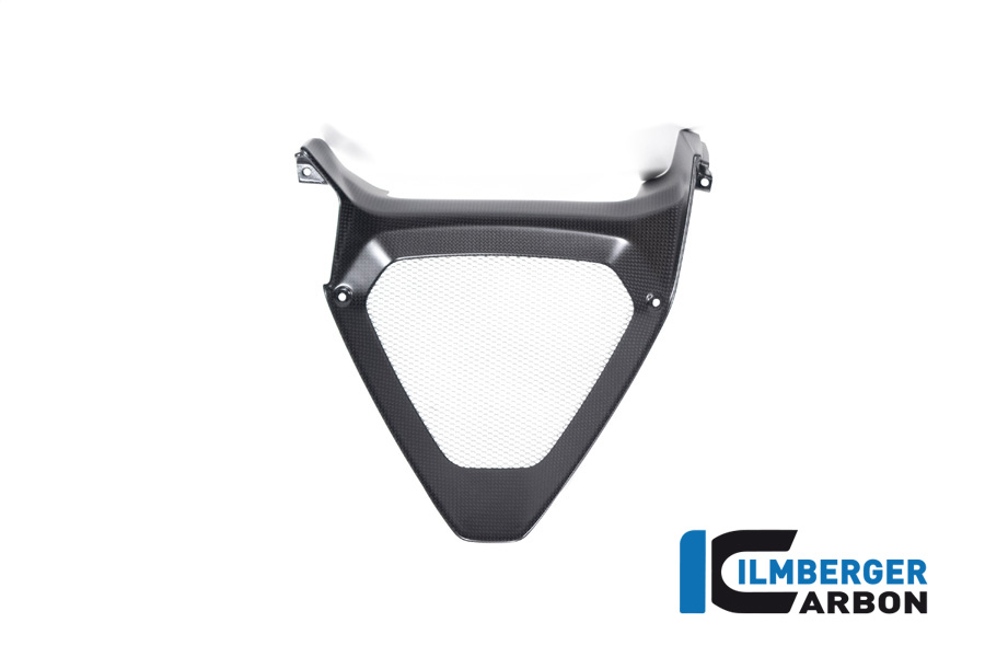 Parte central del spoiler del motor Ilmberger Carbon / radiador de aceiteeinlass, mate, Ducati Diavel 1260, 2019-