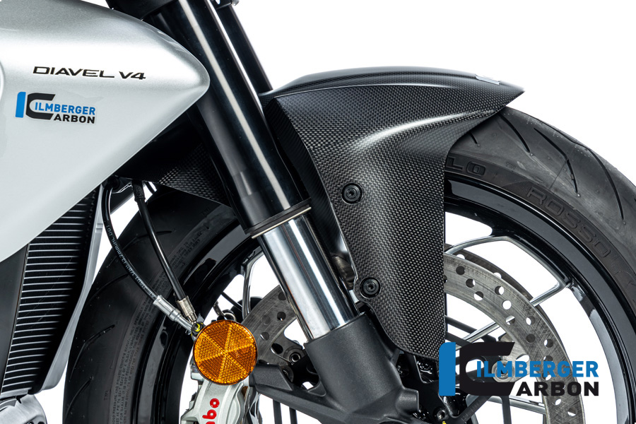 Guardabarros de carbono Ilmberger anterior, delanteroe, mate, Ducati Diavel V4, 2023-