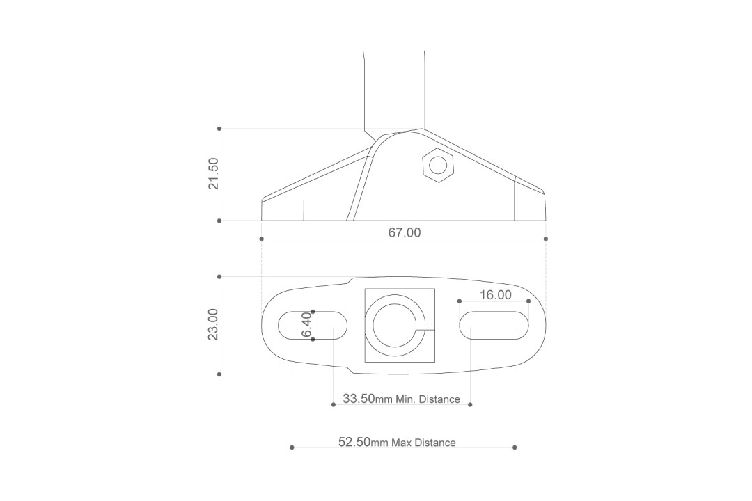 Barracuda espejo retrovisor RACE Diseño Carbono