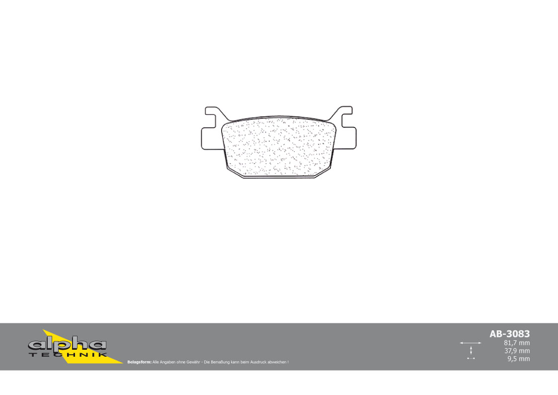 alpha Technik pastillas del freno para Scooter con ABE