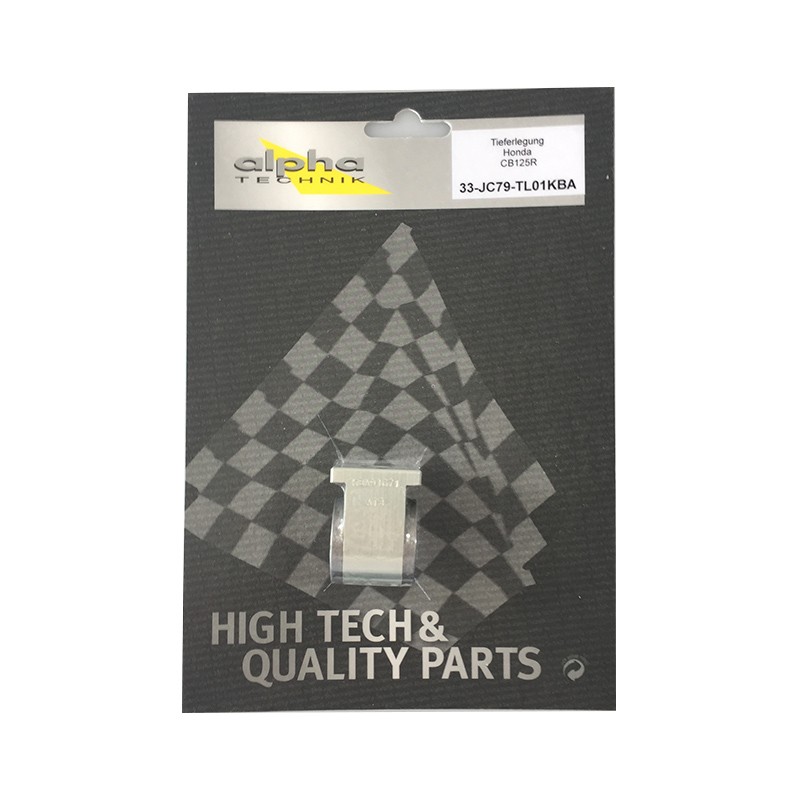 Kit de descenso alpha Technik de 32mm para Honda CB125R; Tipo JC79 - Año del modelo 2018-; Tipo JC91 - Año del modelo 2021-; Tipo JC95 - Año del modelo 2024-