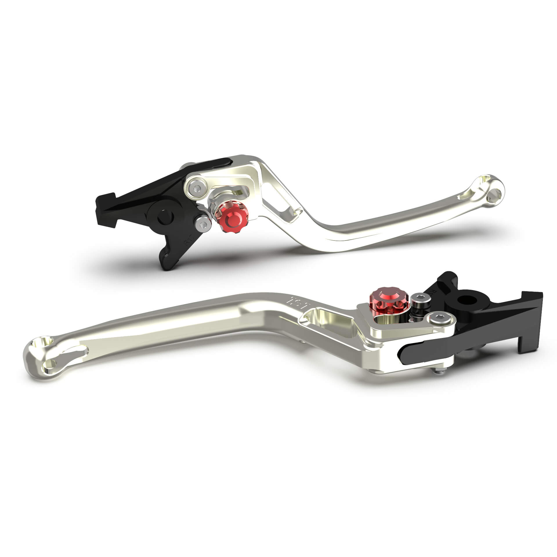 Maneta de freno LSL BOW R76R, plata/rojo
