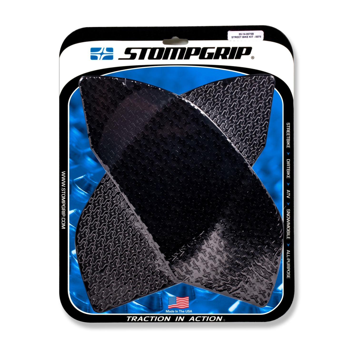 Almohadillas de tracción Stompgrip negras, para Aprilia RSV4 y Tuono V4 (ver lista de compatibilidad)