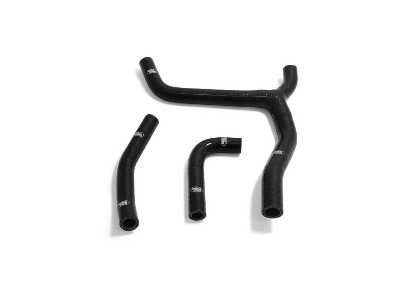 Kit de Mangueras de Silicona SAMCO SPORT en Y - Diseño de Competición Negro para Kawasaki KX250 Año 2021-2023