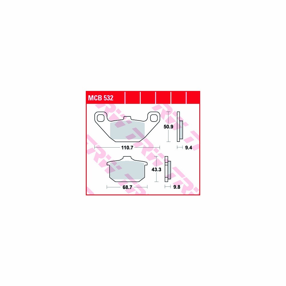 TRW pastillas del frenosatz Todoterreno MCB532