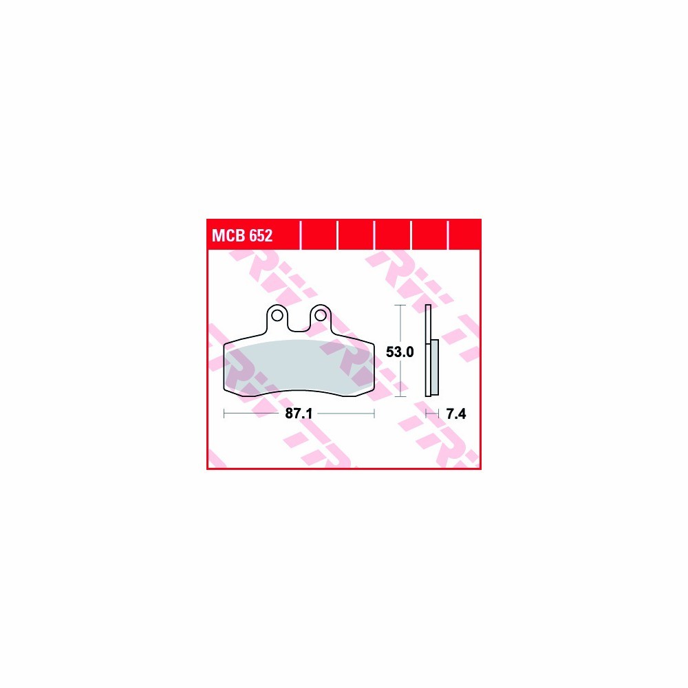 Juego de pastillas de freno TRW Allround MCB652 traseras