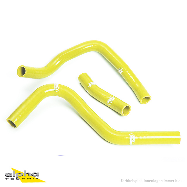 SAMCO SPORT Kit de mangueras de silicona amarillo para Suzuki GSXR1000 año de modelo 2001-2004