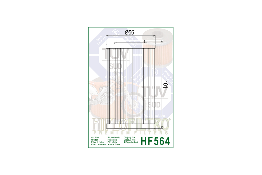 HIFLO filtro de aceite HF564 para Buell 1125 CR, Tipo XB3 y Buell 1125 R, Tipo XB3
