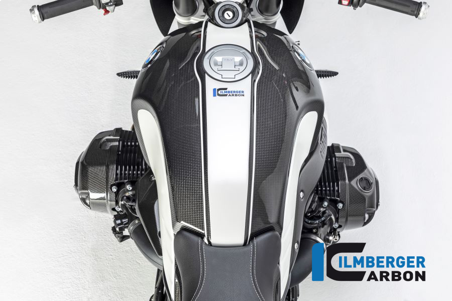 Cubierta de carbono Ilmberger en la parte chasistrasera lado derecho, brillante, BMW R nineT 2014-2017, R nineT Racer, Scrambler, Urban GS 2016-