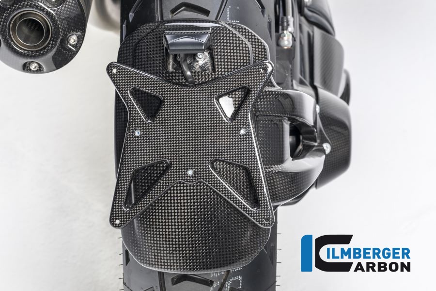 Ilmberger Carbono protección contra el refrigerante incl. portamatrículas