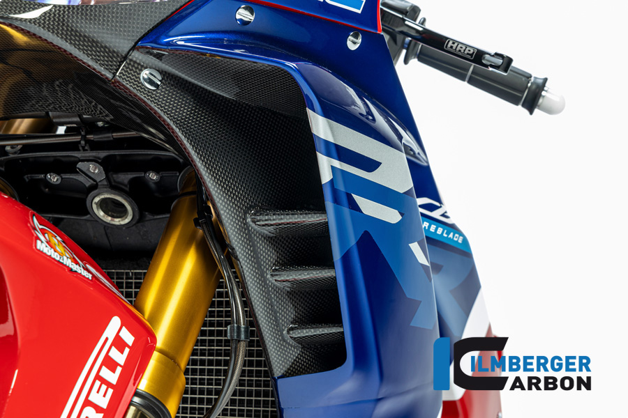 Panel lateral del carenado de carbono Ilmberger lado izquierdo, brillante, para Honda CBR1000RR-R Fireblade (SP), SC82, a partir de 2020-