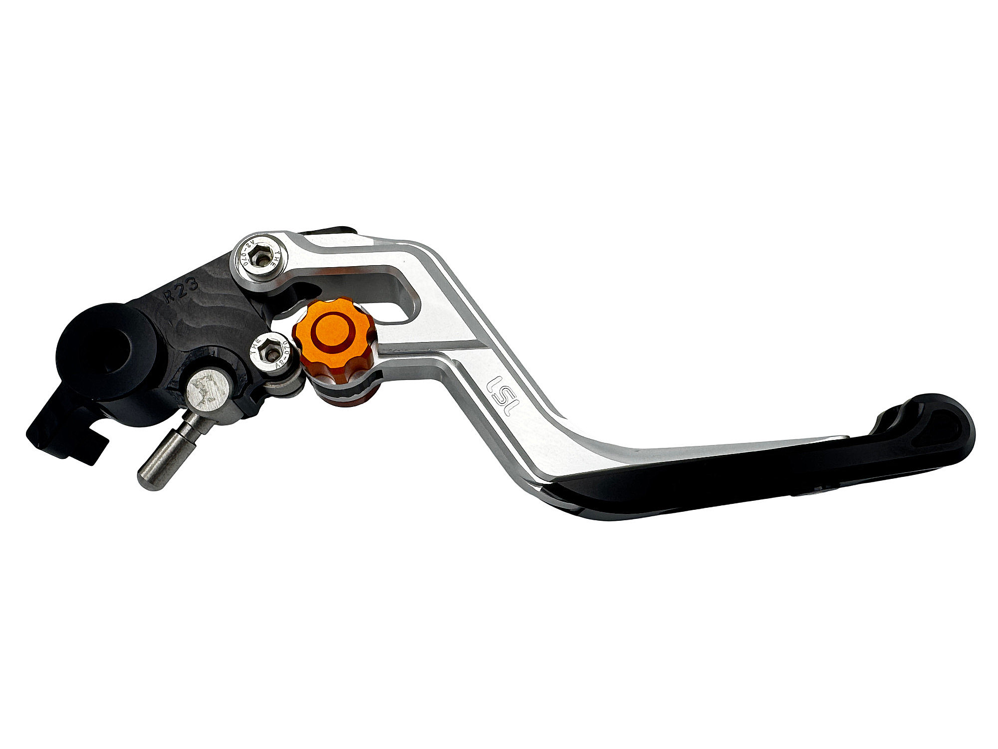 LSL ERGONIA Palanca de Freno R67R Plata/Naranja/Negro