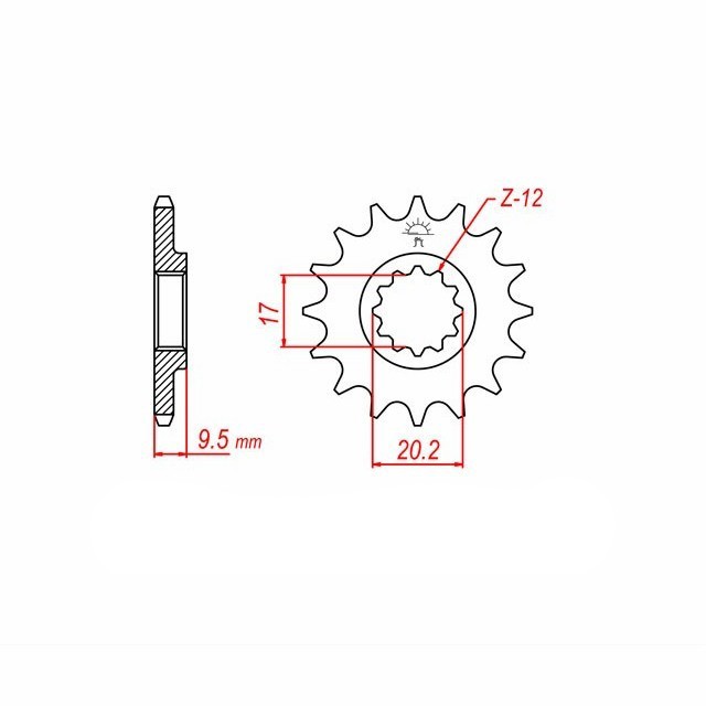 Kit de cadena ENUMA 420 H para Husqvarna TC65 Año del modelo 2022-2023