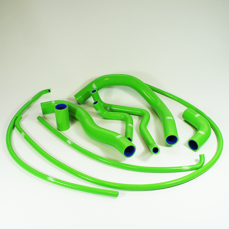 Kit de mangueras de silicona SAMCO SPORT verde para Kawasaki Z1000 R modelo año 2014-2019