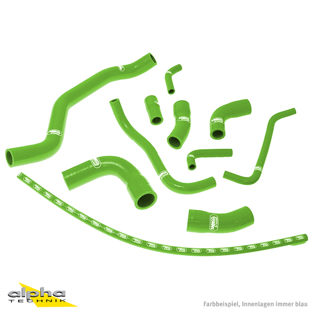 Kit de mangueras de silicona SAMCO SPORT verde para Yamaha YZF1000R1 año del modelo 1998-2001