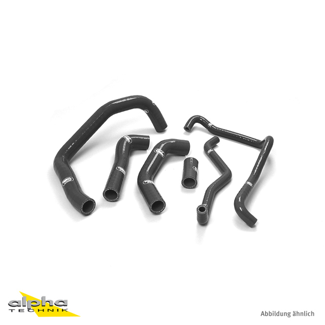 SAMCO SPORT Kit de mangueras de silicona negro mate clásico para Kawasaki ZX10R año del modelo 2006-2007