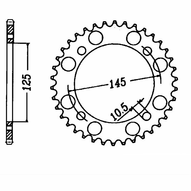 corona de Aluminio, YA/MZ Z-45