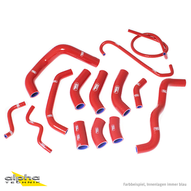 Kit de mangueras de silicona SAMCO SPORT rojo para Honda CBR1000RR Año del modelo 2006-2007