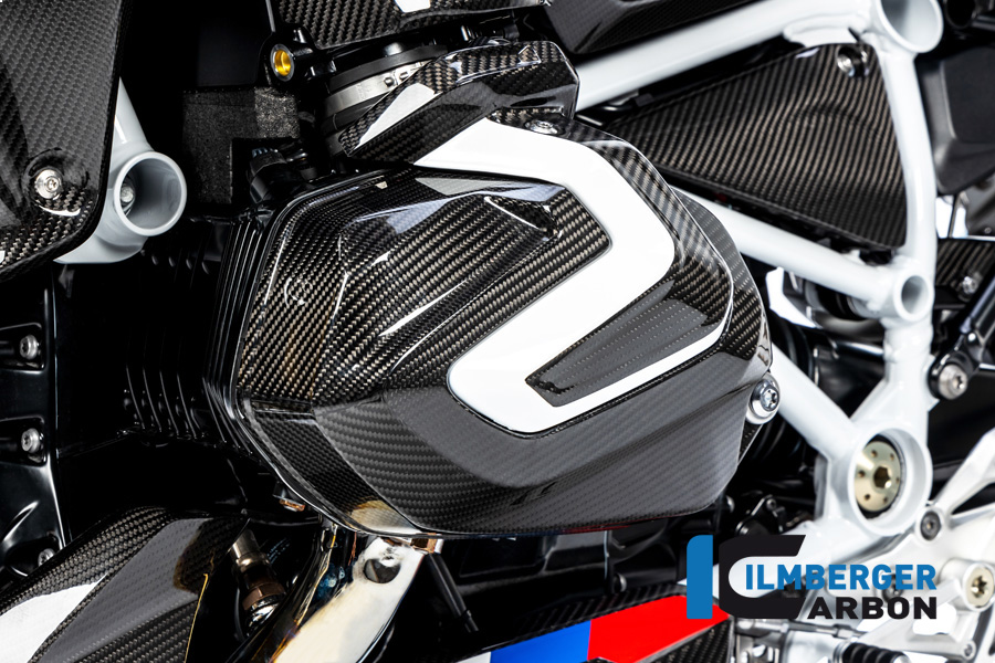 Cubierta de bujías de carbono Ilmberger lado izquierdo Carbon para BMW R1250GS R1250R R1250RS desde 2019-