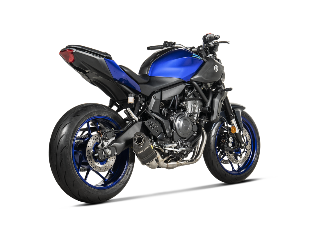 Akrapovic Racing Line (Carbon) sistema de escape para Yamaha MT-07, Tracer 7, GT, XSR 700, XTribute, 2014-2025
