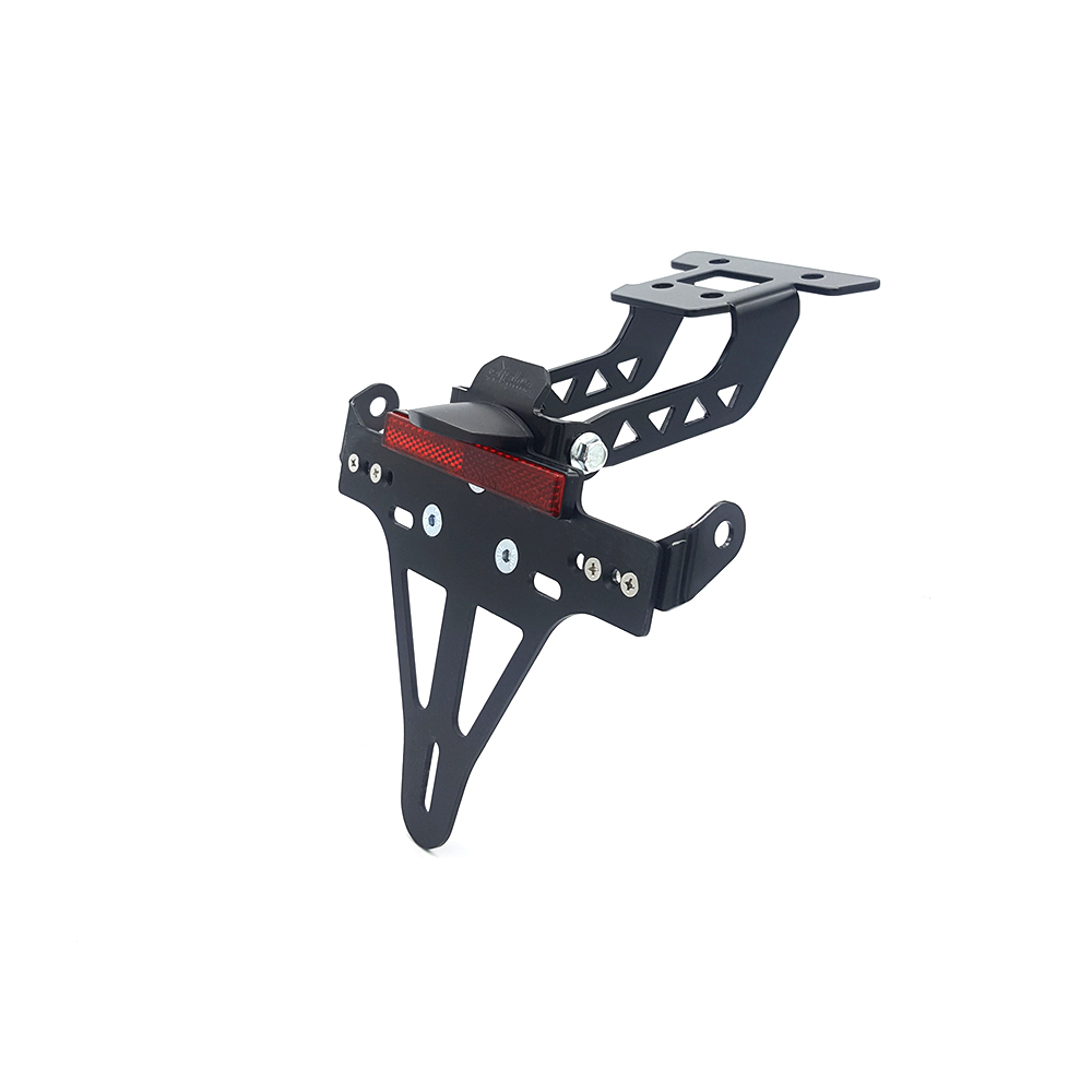 Soporte de matrícula alpha Technik para Kawasaki Ninja 400 / Z400, año de modelo 2018-
