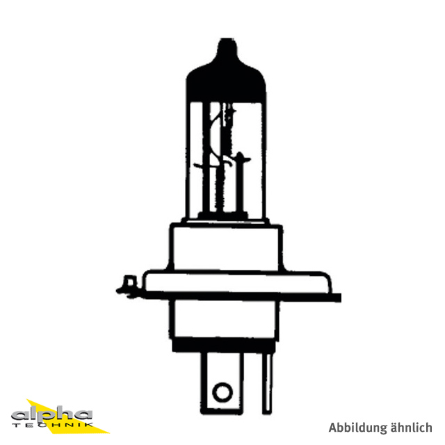 BOMBILLA 12V 60/55W P43T T16X75 C-8/C-8 H4 UV-STOPP