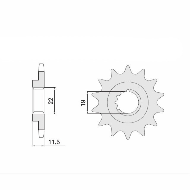 Piñón, 16 dientes, paso 428