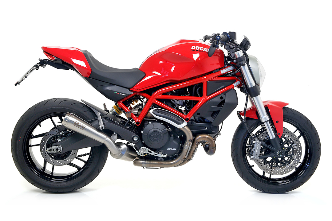 ARROW Escape PRO-RACE para Ducati Scrambler 800 2017-, Acero Inoxidable