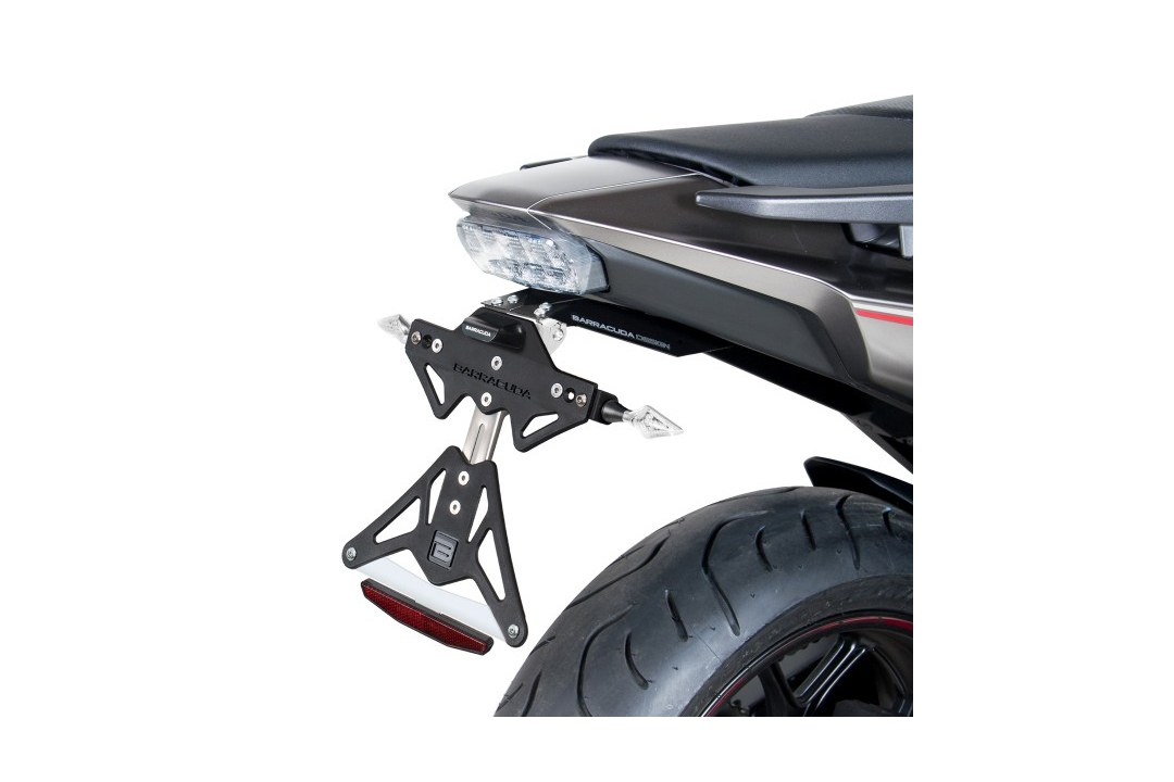 Soporte de matrícula Barracuda para Honda Integra 750 y NC750X / NV750S