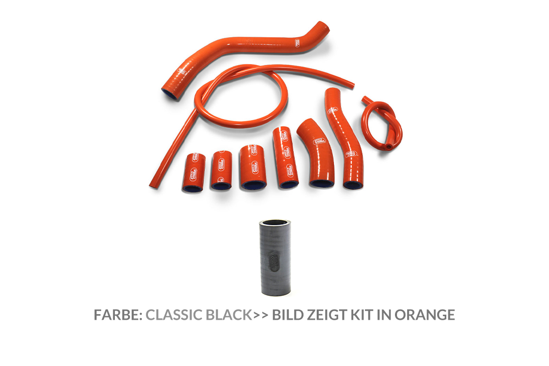 Kit de mangueras de silicona SAMCO SPORT clásico negro mate para KTM 990 Supermoto año del modelo 2008-2013
