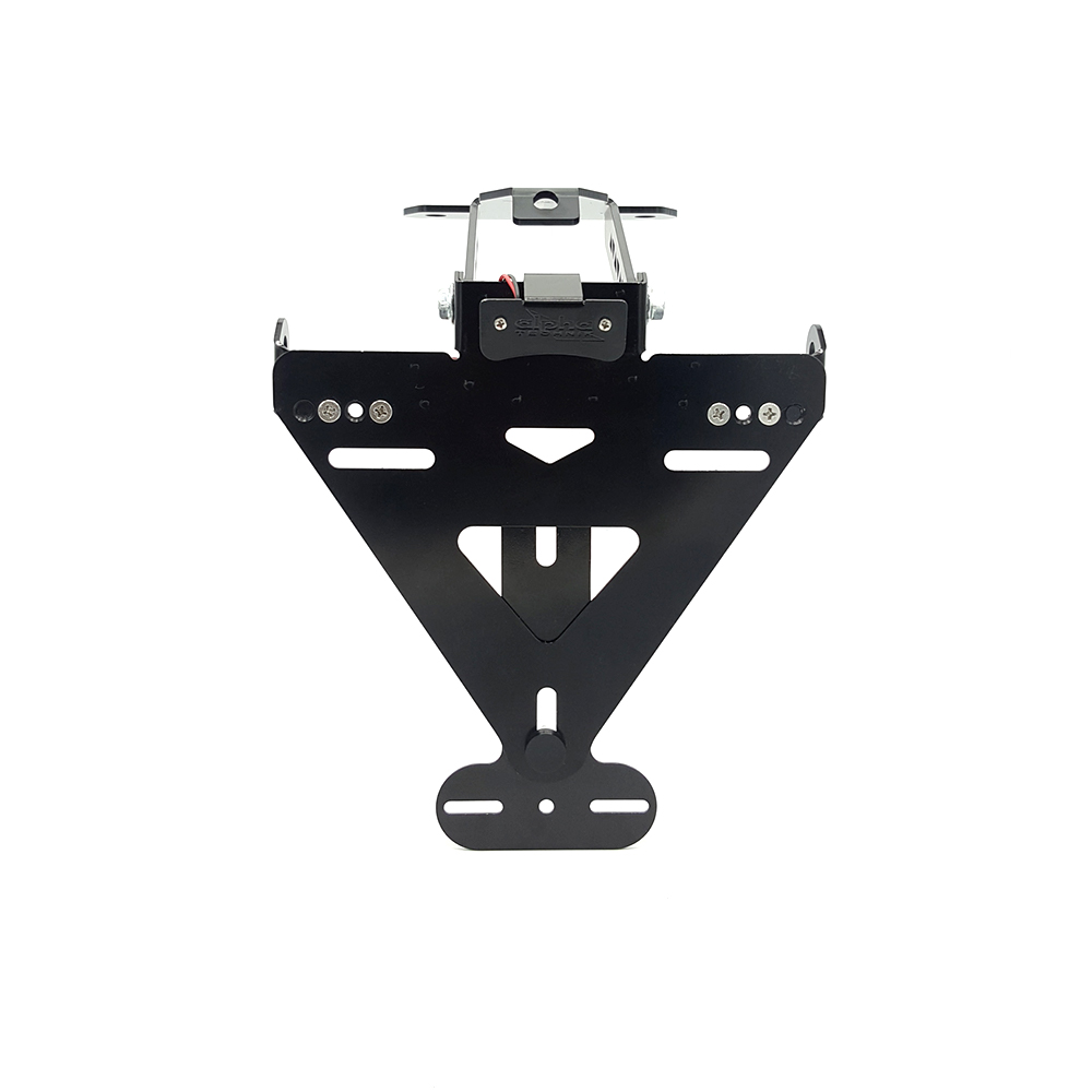 Soporte de matrícula alpha Technik para Aprilia RSV4; Tipo RK; Año del modelo 2011-