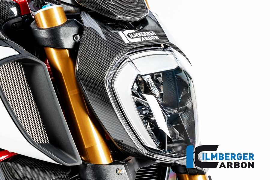 Cubierta de Carbono Ilmberger faro, brillante, Ducati Diavel 1260, 2019-